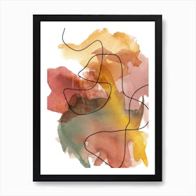 Abstract Watercolor 3 Art Print