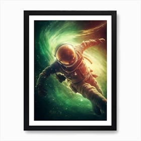 Spaceman In Space Art Print