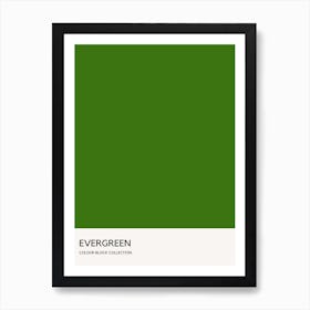 Evergreen Colour Block Poster Art Print