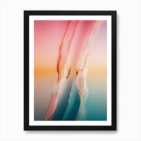 Abstract pink 1 Art Print