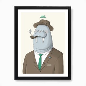 Mr Walrus Art Print