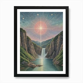 Guiding Star Waterfall Affiche