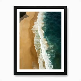 Aerial View Of A Beach 64 Art Print