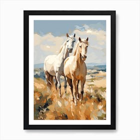 Horses Painting In Andalusia Spain 1 Art Print