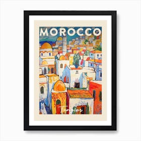 Tangier Morocco 7 Fauvist Painting Travel Poster Art Print