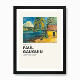 Museum Poster Inspired By Paul Gauguin 1 Art Print