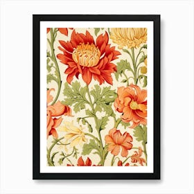 Chrysanthemums 2 Art Print