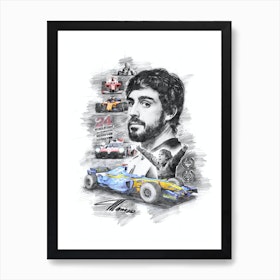 F1 Fernando Alonso Racing Car Poster Canvas Painting Portrait Prints Wall  Art Pictures For Living Room