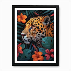 Jaguar In The Jungle Art Print