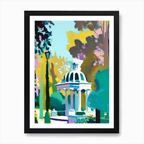 Villa Borghese Gardens, 1, Italy Abstract Still Life Art Print