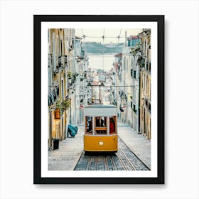 Bica Elevator In Lisbon, Portugal Art Print