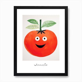 Friendly Kids Tomato 3 Poster Art Print