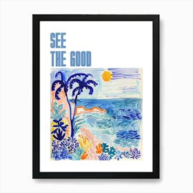 See The Good Poster Seascape Dream Matisse Style 8 Art Print