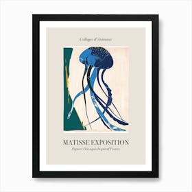 Jellyfish 1 Matisse Inspired Exposition Animals Poster Art Print