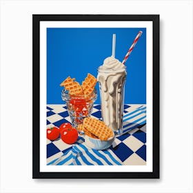 Milkshake & Sweet Things Surreal Art Print