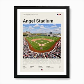 Baseball - Los Angeles Angels - Angel Stadium Art Print