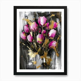 Pink Tulips 10 Art Print