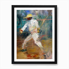 Fencing In The Style Of Monet 3 Art Print