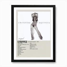 Stripped By Christina Aguilera 2012 Poster Art Print