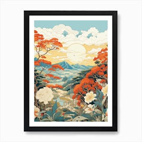 Adachi Museum Of Art Japan  Illustration  1  Art Print