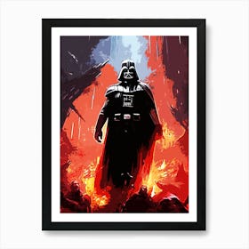 Darth Vader Star Wars movie 7 Art Print