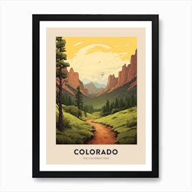 The Colorado Trail Usa 1 Vintage Hiking Travel Poster Art Print