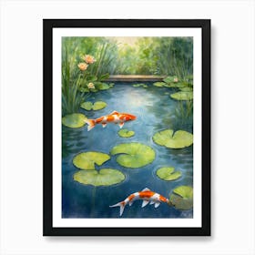 Koi Pond 1 Art Print