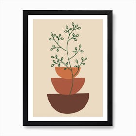 Plant In A Pot Art Print