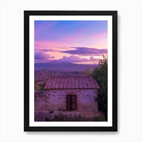 Purple Hills Art Print