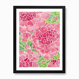 Peonies Art Print