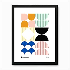 Geometric Bauhaus Poster 2 Art Print