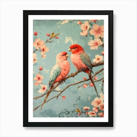 Pink Birds Art Print