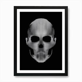 Skull Pixel Art 1 Art Print