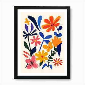 Flowers In The Garden 2 Art Print