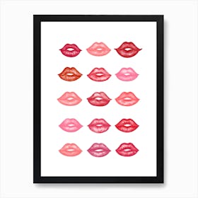 Red Lips Art Print