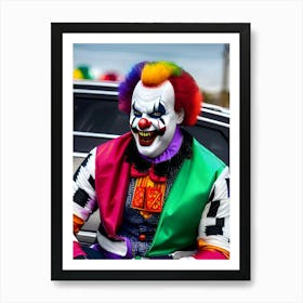Very Creepy Clown - Reimagined 12 Art Print