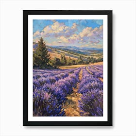 Lavender Field 16 Art Print