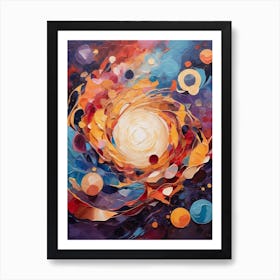 Galaxy Painting 4 Art Print