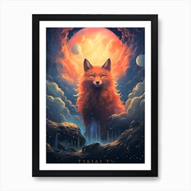 Taintality Fox Art Print