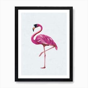 Sneaker Flamingo Nursery Art Print by Jonas Loose - Fy