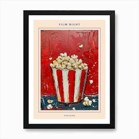 Kitsch Popcorn Brushstrokes 2 Poster Art Print