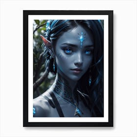 Elf Girl Print Art Print