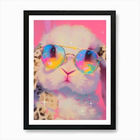 Bunny With Sunglasses Art Print