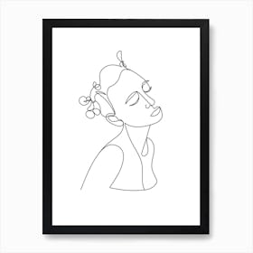 Ophelia Line Art Print