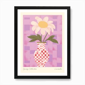 Spring Collection Lavender Flower Vase 4 Art Print
