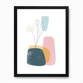 Abstract Flower Arrangement Art Print