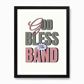 God Bless The Band, The Courteeners Lyric Poster, Pink & Green Not Nineteen Forever Quote Art Print