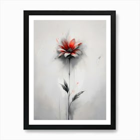 Sketched Flower Art Print