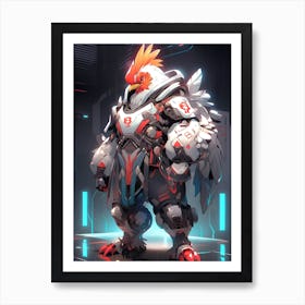 Overwatch Rooster Concept Art Art Print