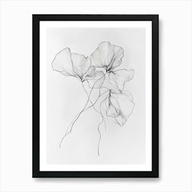 'Three Flowers' 1 Art Print